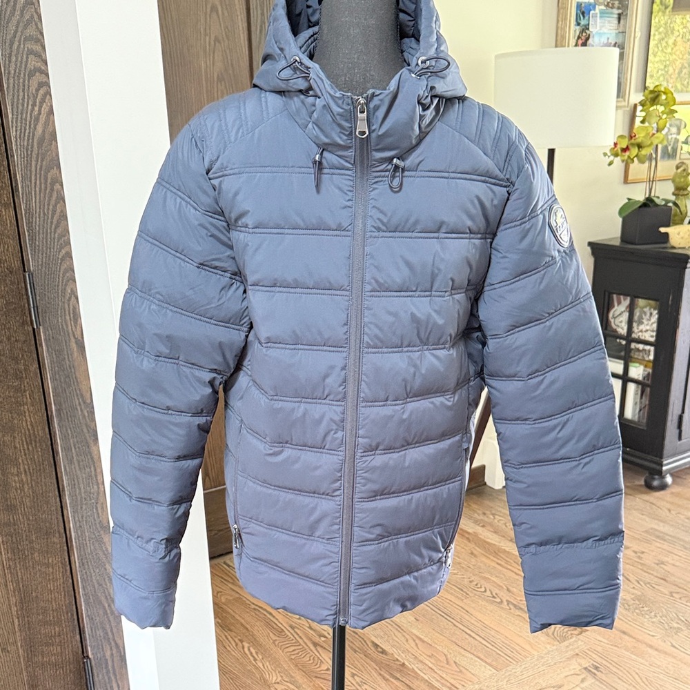 Pajar Men's Navy Blue Hooded Puffer Jacket